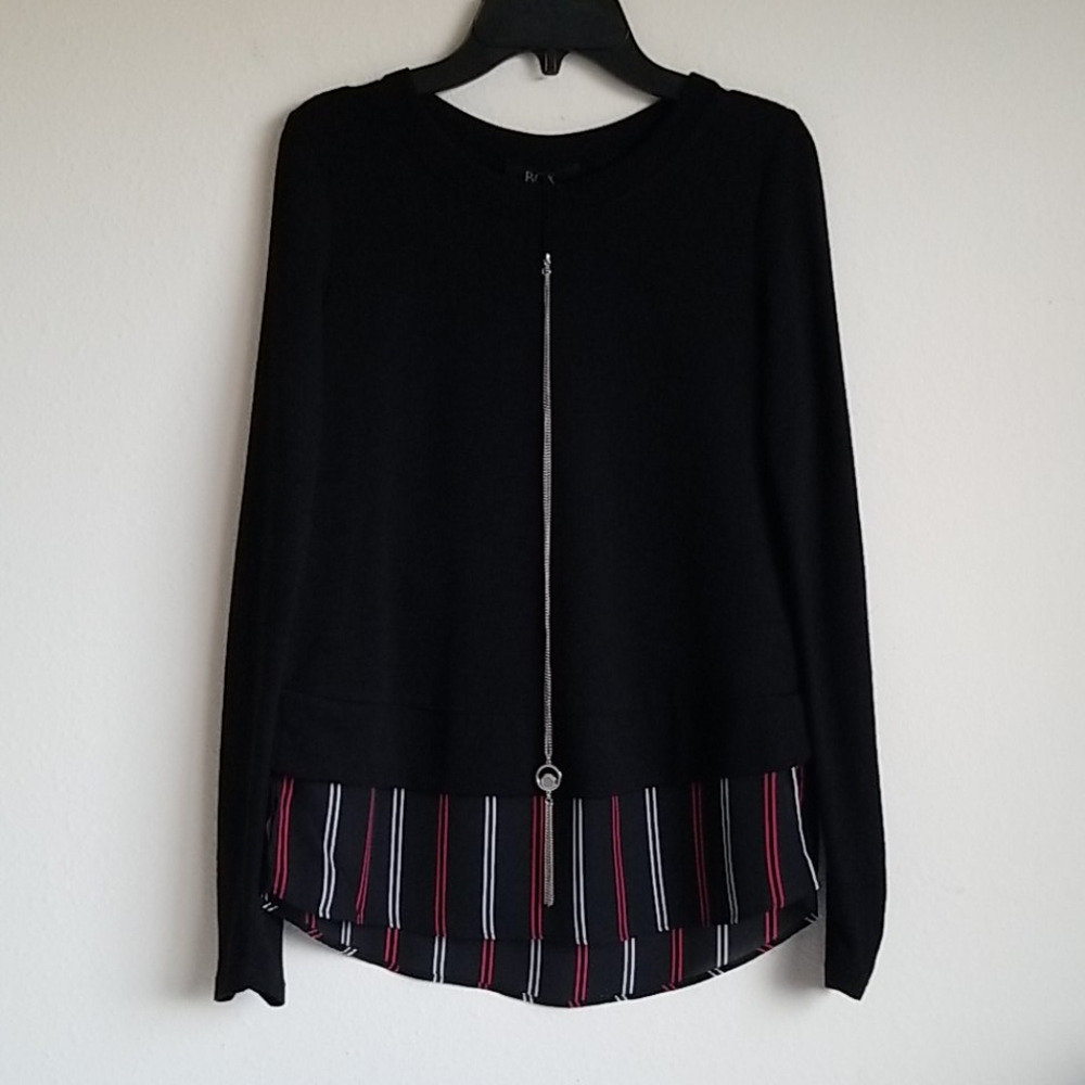 BCX Blouse Junior Tops Long Sleeve